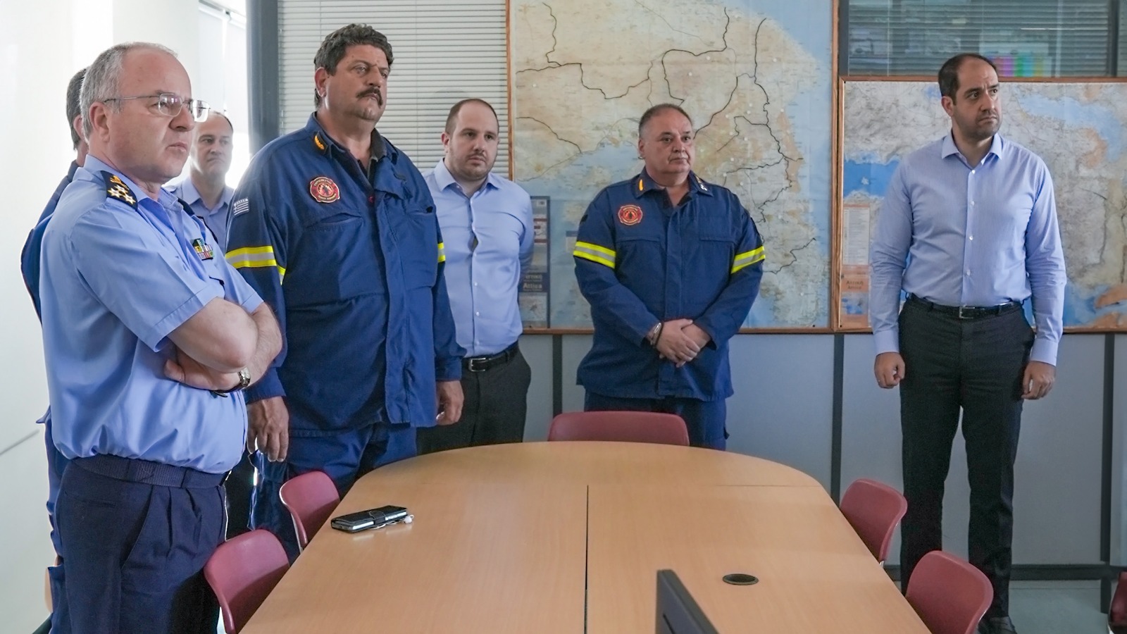 Επίσκεψη Υπουργού Κλιματικής Κρίσης και Πολιτικής Προστασίας Γιάννη Κεφαλογιάννη στο Αρχηγείο του Πυροσβεστικού Σώματος, το Περιφερειακό Κέντρο Επιχειρήσεων Αττικής και την Διεύθυνση Αντιμετώπισης Εγκλημάτων Εμπρησμού