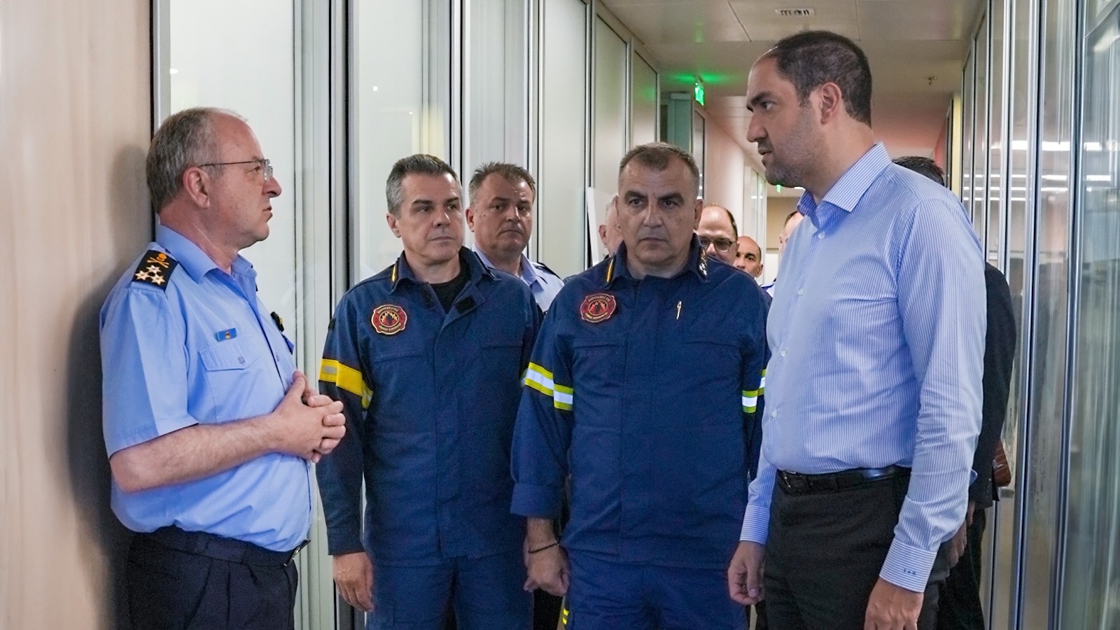  Επίσκεψη Υπουργού Κλιματικής Κρίσης και Πολιτικής Προστασίας Γιάννη Κεφαλογιάννη στο Αρχηγείο του Πυροσβεστικού Σώματος, το Περιφερειακό Κέντρο Επιχειρήσεων Αττικής και την Διεύθυνση Αντιμετώπισης Εγκλημάτων Εμπρησμού 