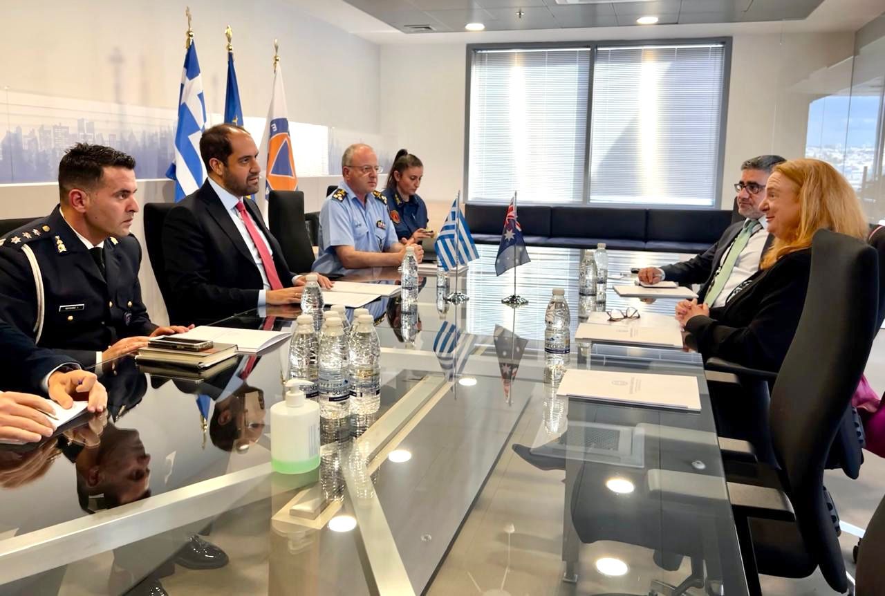 Συνάντηση  Υπουργού Κλιματικής Κρίσης και Πολιτικής Προστασίας Γιάννη Κεφαλογιάννη με την Πρέσβη της Αυστραλίας στην Ελλάδα Alison Duncan