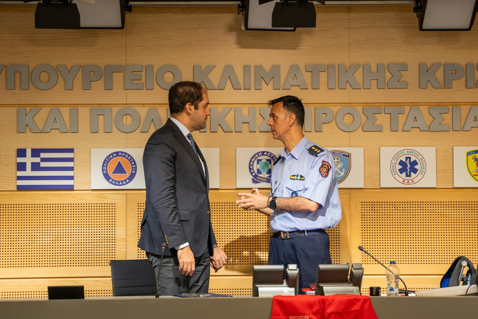 Χαιρετισμός Υπουργού Κλιματικής Κρίσης και Πολιτικής Προστασίας Γιάννη Κεφαλογιάννη στην υποδοχή των Ευρωπαίων Αρχηγών Αποστολών του προγράμματος Pre-Positioning