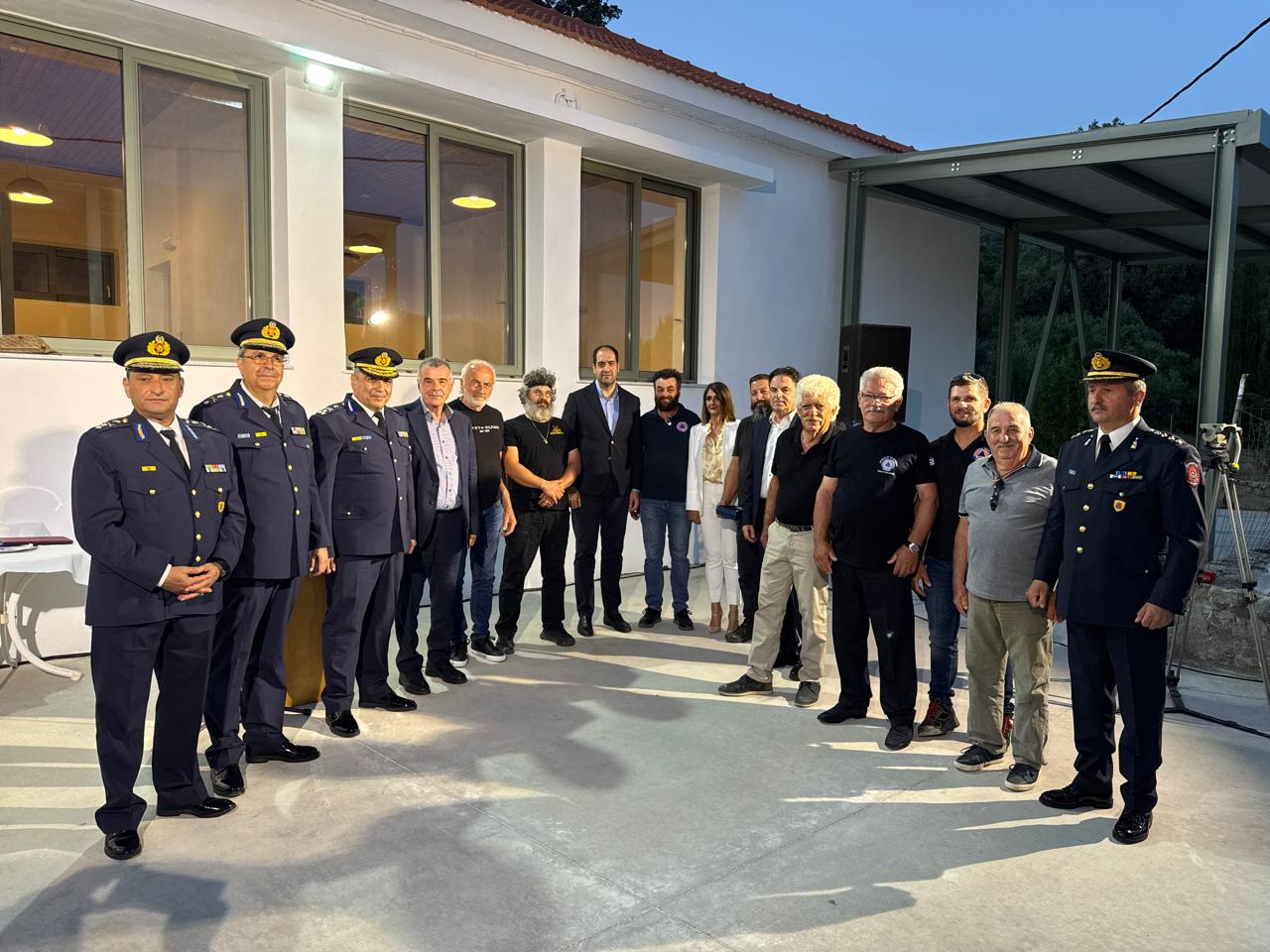 Εγκαίνια του αναβαθμισμένου Πυροσβεστικού Κλιμακίου Σπηλίου από τον Υπουργό Κλιματικής Κρίσης και Πολιτικής Προστασίας Γιάννη Κεφαλογιάννη
