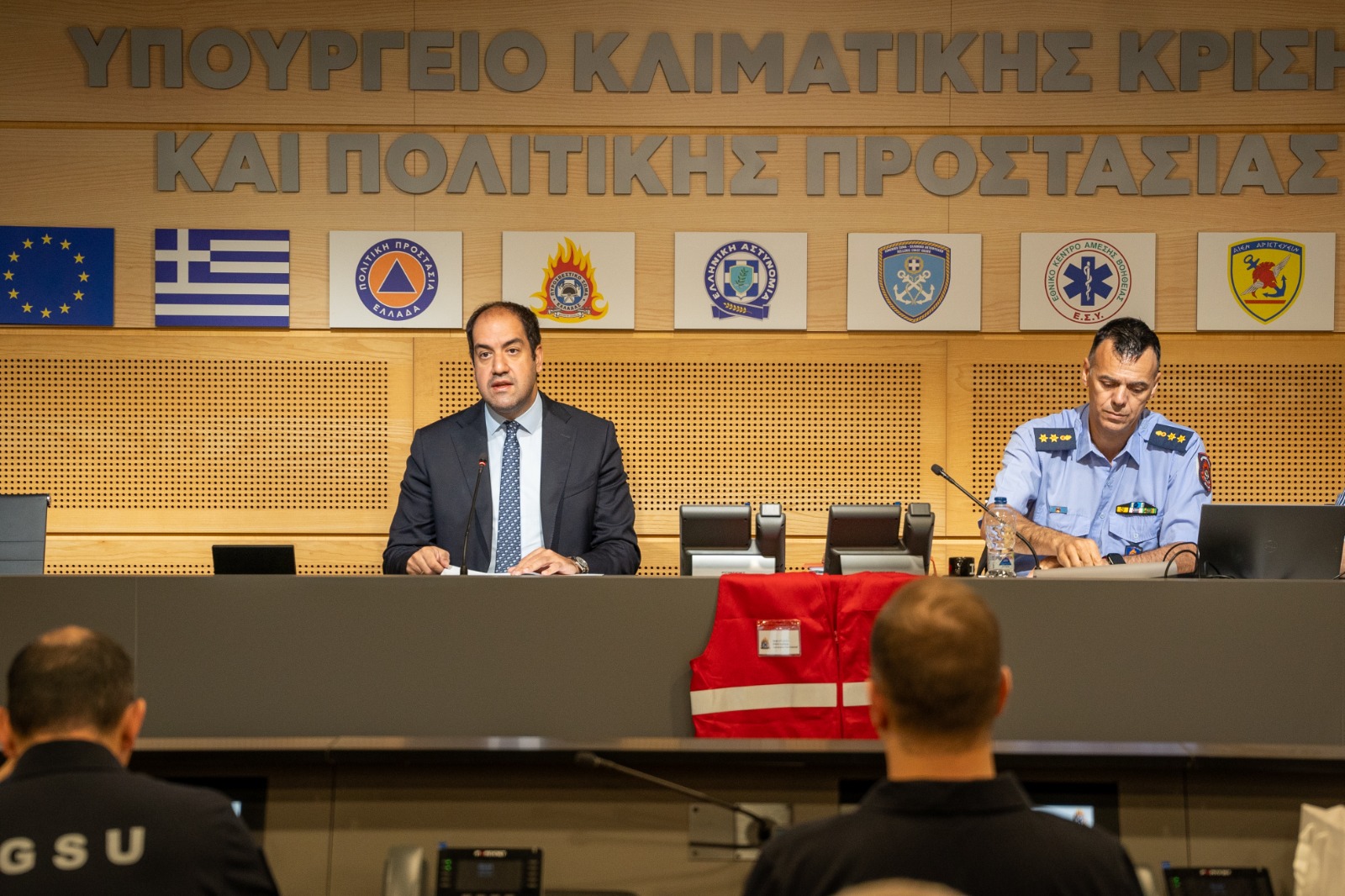 Χαιρετισμός Υπουργού Κλιματικής Κρίσης και Πολιτικής Προστασίας Γιάννη Κεφαλογιάννη στην υποδοχή των Ευρωπαίων Αρχηγών Αποστολών του προγράμματος Pre-Positioning