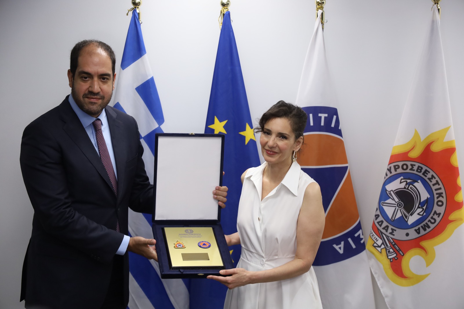 Συνάντηση Υπουργού Κλιματικής Κρίσης και Πολιτικής Προστασίας Γιάννη Κεφαλογιάννη με την Επίτροπο της Ε.Ε. για την Ισότητα και την Ετοιμότητα & Διαχείριση Κρίσεων Hadja Lahbib