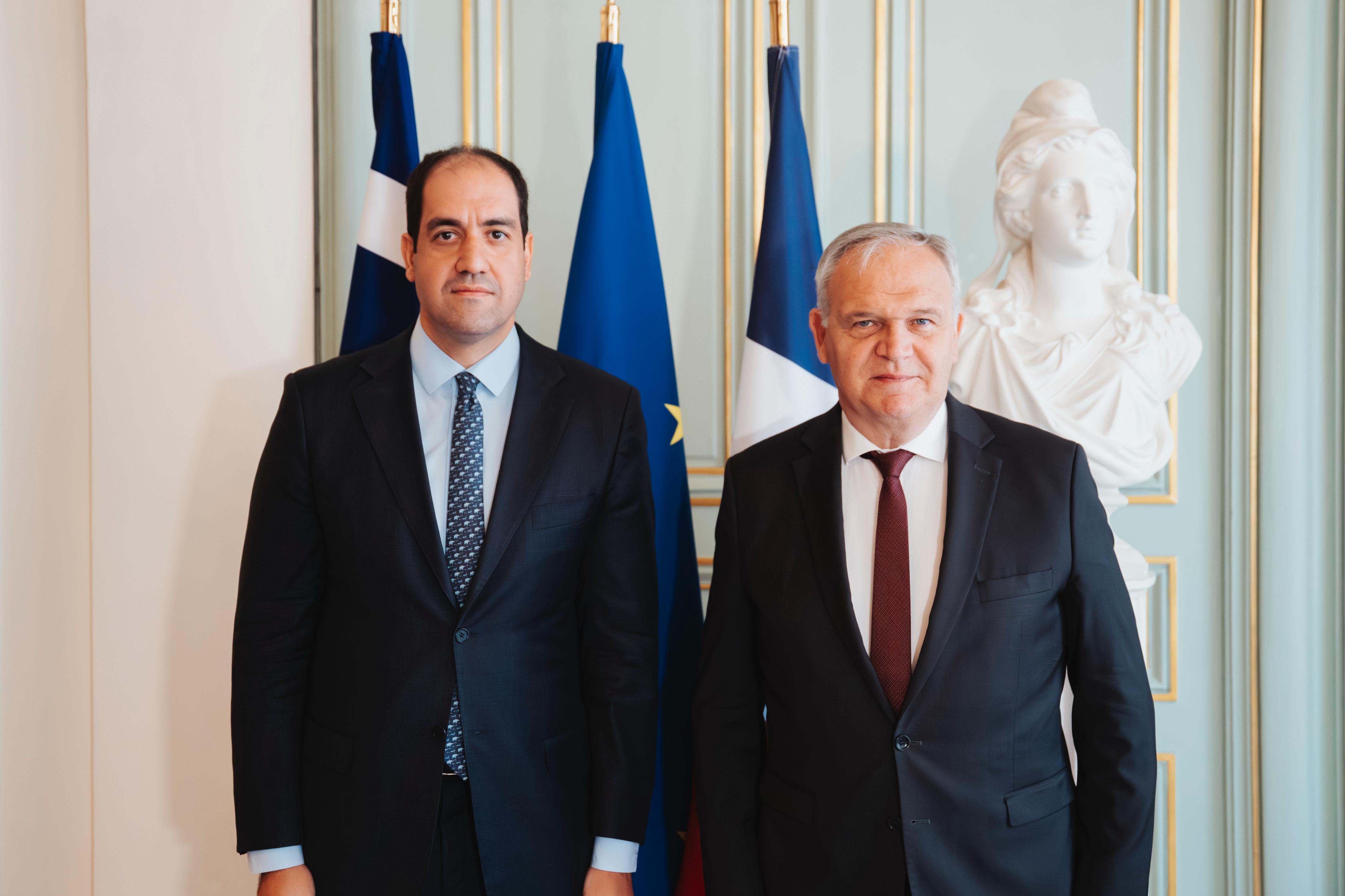 Συνάντηση ΥΠΚΚΠΠ Γιάννη Κεφαλογιάννη με τον Υπουργό παρά τω Υπουργώ Επικρατείας, Υπουργό Εσωτερικών της Γαλλίας François-Noël Buffet στο Παρίσι – Υπογραφή Οδικού Χάρτη Συνεργασίας