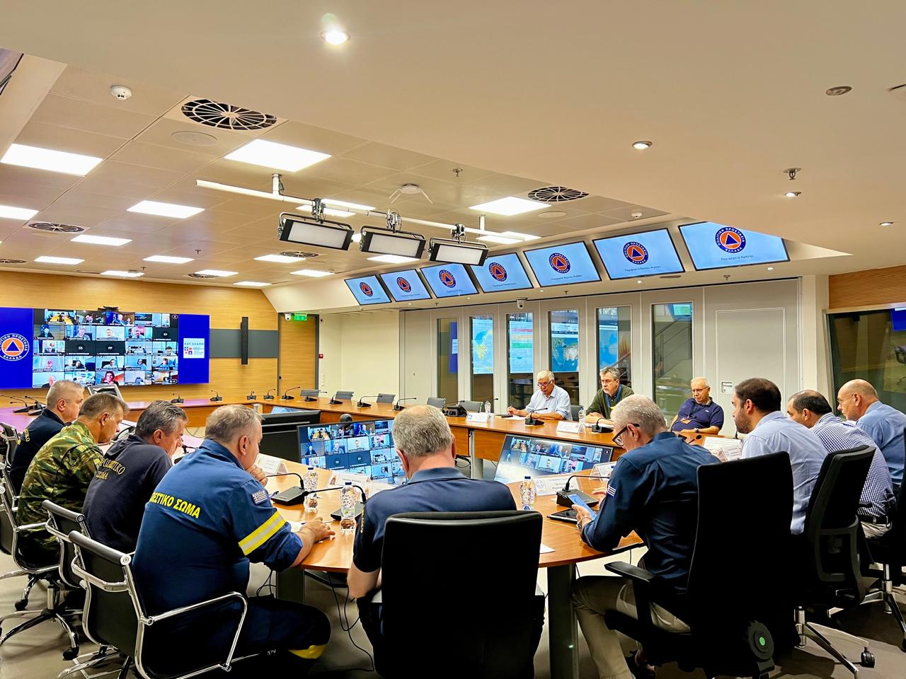 Ευρεία Σύσκεψη υπό τον Υπουργό Κλιματικής Κρίσης και Πολιτικής Προστασίας Γιάννη Κεφαλογιάννη για τις πολύ υψηλές θερμοκρασίες των επόμενων ημερών