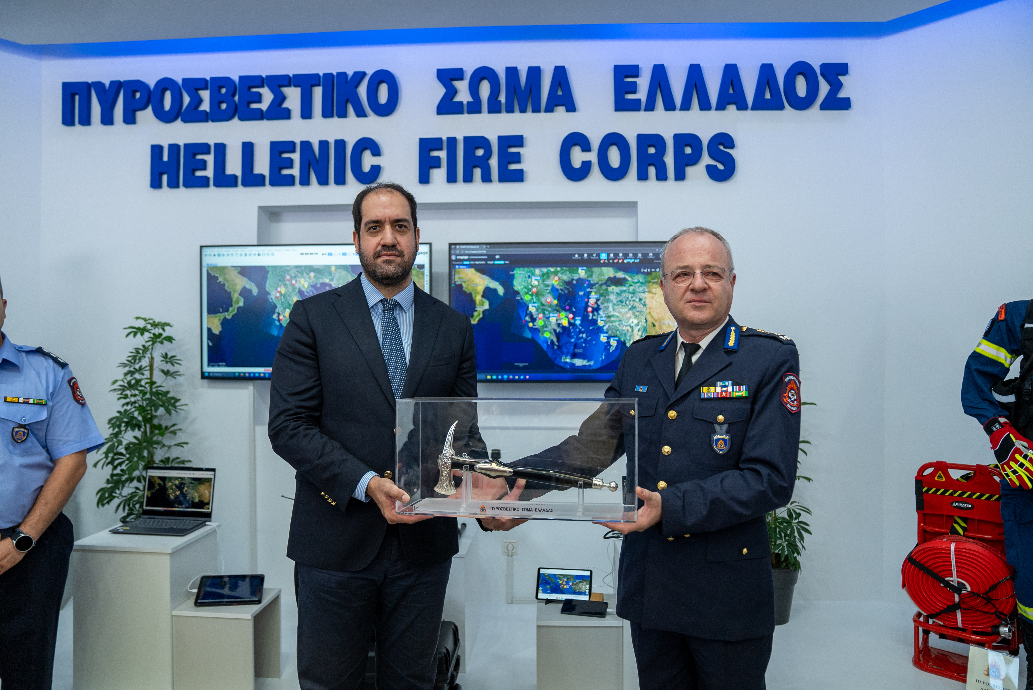 Γιάννης Κεφαλογιάννης στα εγκαίνια του περιπτέρου του Πυροσβεστικού Σώματος στην 89η ΔΕΘ: 95 Χρόνια Πυροσβεστικό Σώμα, στήριγμα και σημείο αναφοράς για την ελληνική κοινωνία