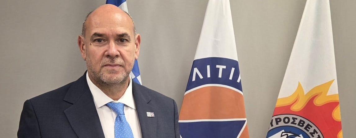 Ο Γενικός Γραμματέας Πολιτικής Προστασίας Νικόλαος Παπαευσταθίου