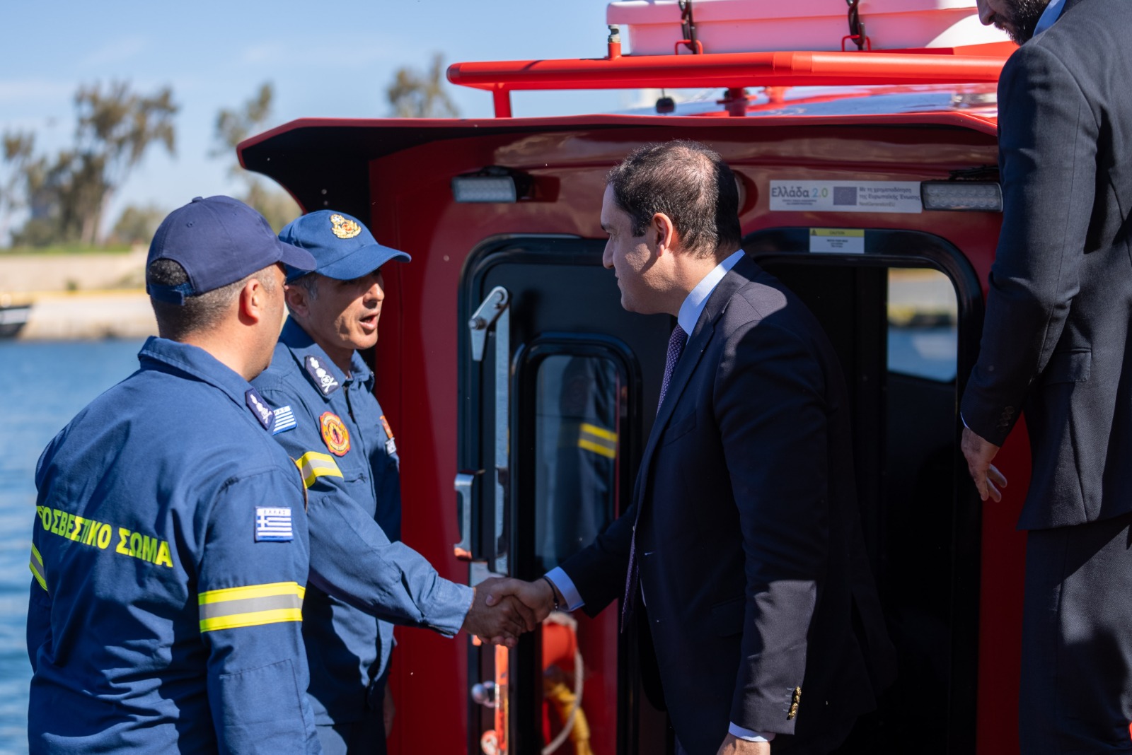 Παραλαβή 5 νέων πυροσβεστικών ταχύπλοων σκαφών άμεσης επέμβασης