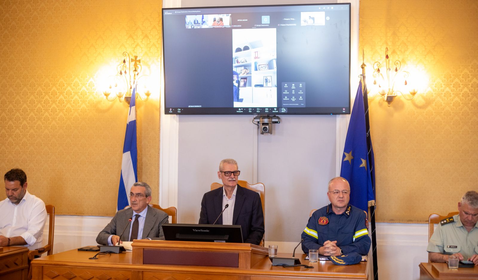 Ευρεία σύσκεψη υπό τον ΥΠΚΚΠΠ για την προετοιμασία της αντιπυρικής περιόδου στην Περιφέρεια Νοτίου Αιγαίου.  Ευ. Τουρνάς: «Θα επιμείνουμε στο δόγμα: Επιτήρηση, Έγκαιρη προειδοποίηση και άμεση επέμβαση»