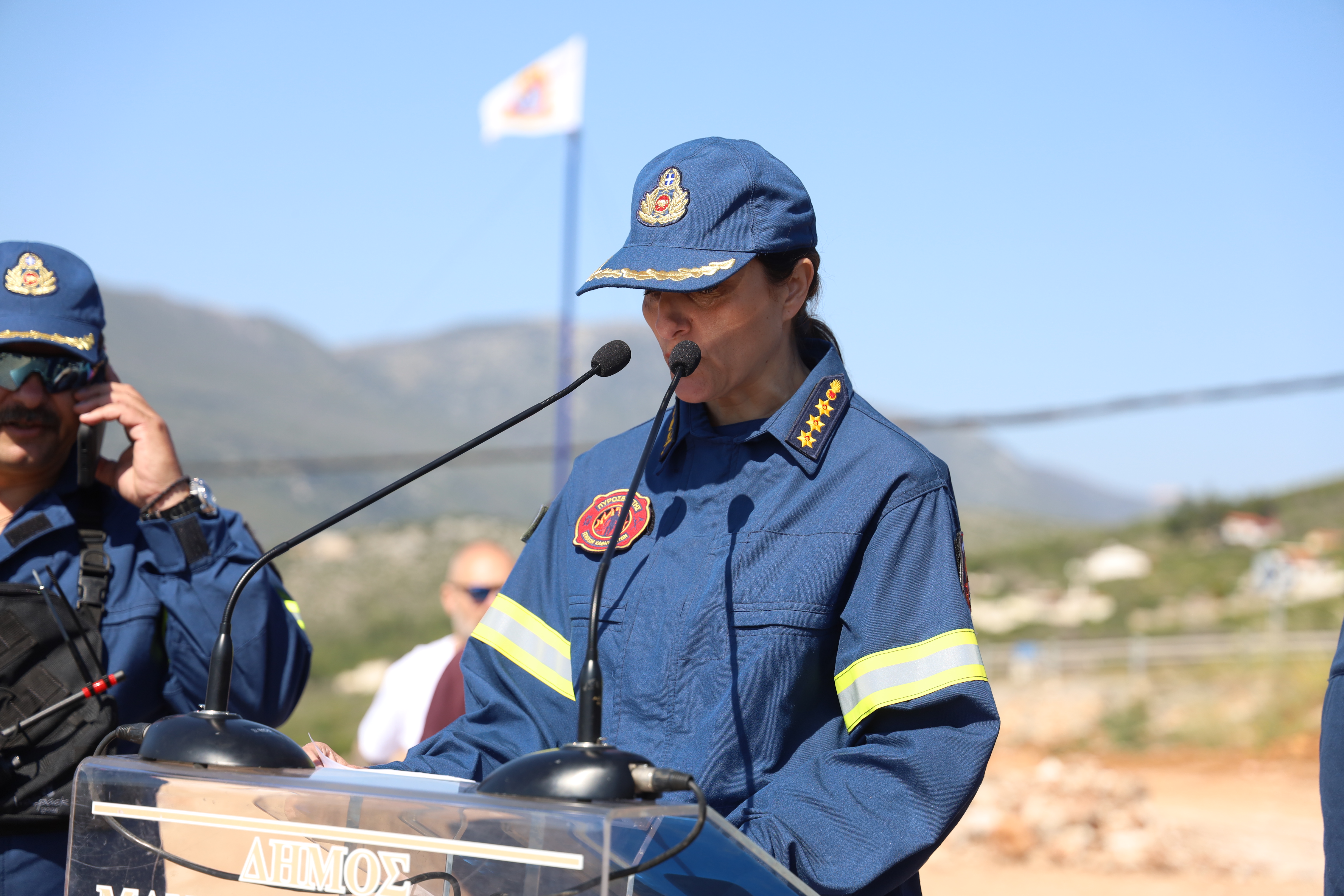 Παρουσία Υπουργού Κλιματικής Κρίσης και Πολιτικής Προστασίας Ευάγγελου Τουρνά στην άσκηση «ΔΙΑ ΠΥΡΟΣ 2026»