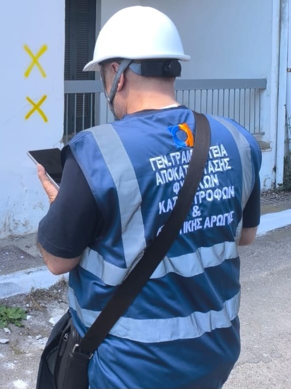 Αυτοψίες και καταγραφή ζημιών από τα κλιμάκια της Γ.Δ.Α.Ε.Φ.Κ. στις σεισμόπληκτες περιοχές της Βόρειας Εύβοιας