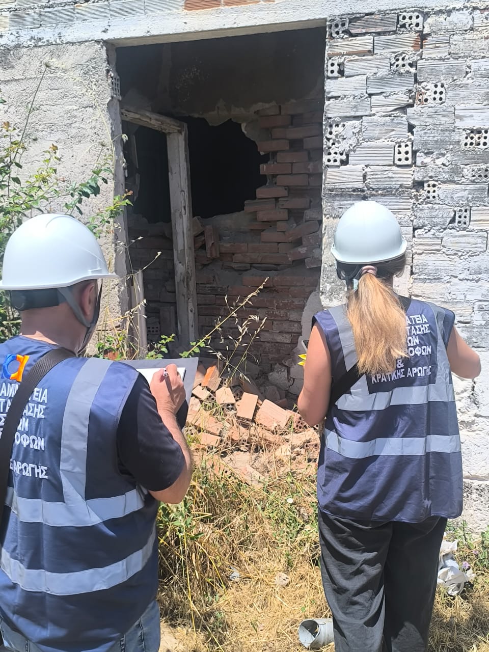 Αυτοψίες και καταγραφή ζημιών από τα κλιμάκια της Γ.Δ.Α.Ε.Φ.Κ. στις σεισμόπληκτες περιοχές της Βόρειας Εύβοιας