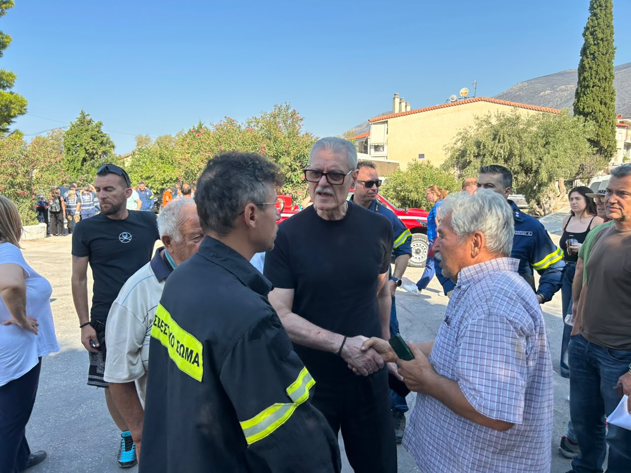 Επίσκεψη του Υπουργού Κλιματικής Κρίσης και Πολιτικής Προστασίας Ευάγγελου Τουρνά στο Πόρτο Γερμενό