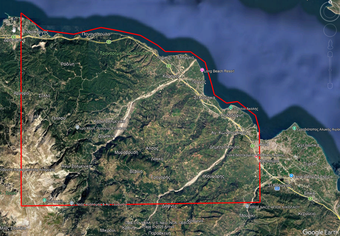 Ενεργοποίηση της Υπηρεσίας Copernicus/Emergency Management Service – Mapping της ΕΕ για την άμεση χαρτογράφηση περιοχών της Π.Ε. Αχαΐας της Περιφέρειας Δυτικής Ελλάδας, που επλήγησαν από δασική πυρκαγιά