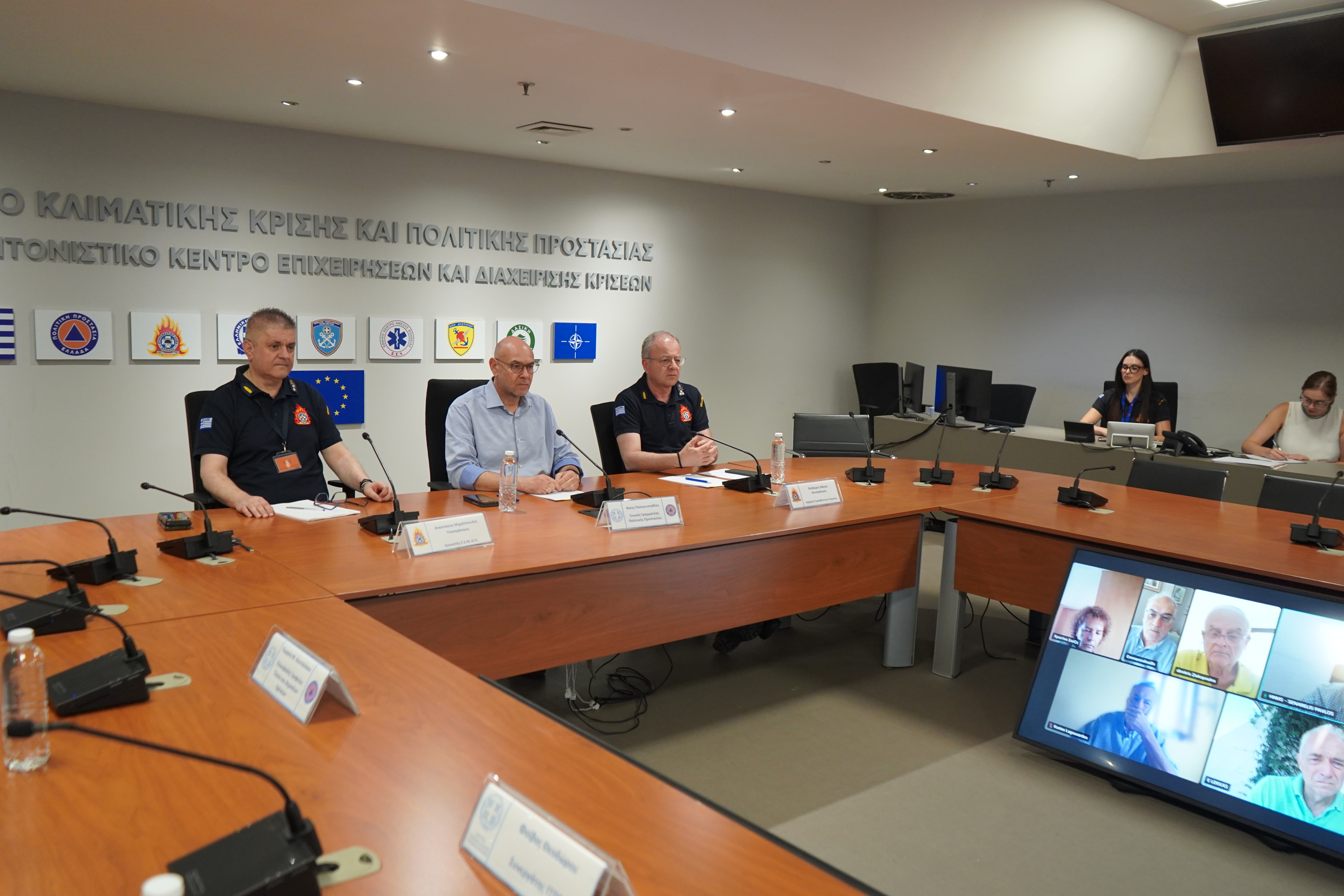 Συνεδρίαση Επιτροπής Εκτίμησης Κινδύνου για τους θυελλώδεις ανέμους που συνεχίζονται