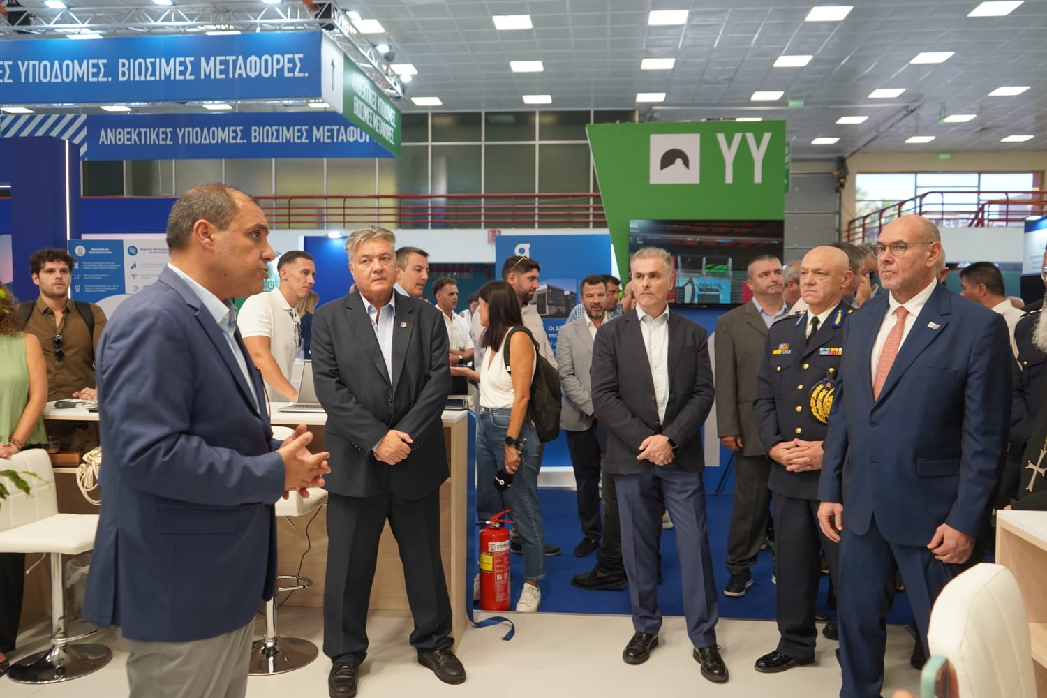 Εγκαίνια περιπτέρων Υπουργείου Κλιματικής Κρίσης και Πολιτικής Προστασίας και Πυροσβεστικού Σώματος στην 90η ΔΕΘ