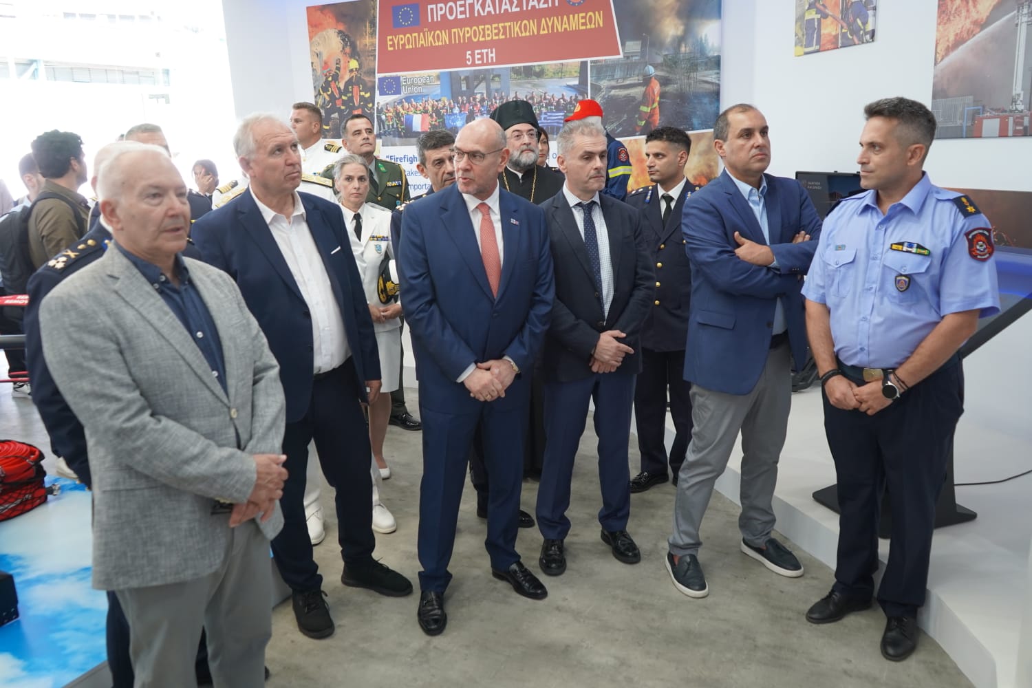 Εγκαίνια περιπτέρων Υπουργείου Κλιματικής Κρίσης και Πολιτικής Προστασίας και Πυροσβεστικού Σώματος στην 90η ΔΕΘ