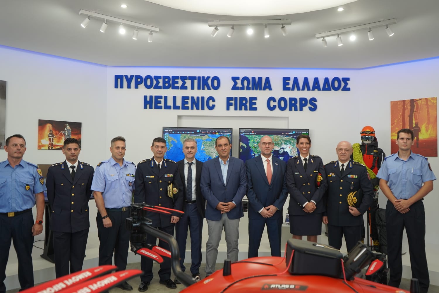 Εγκαίνια περιπτέρων Υπουργείου Κλιματικής Κρίσης και Πολιτικής Προστασίας και Πυροσβεστικού Σώματος στην 90η ΔΕΘ