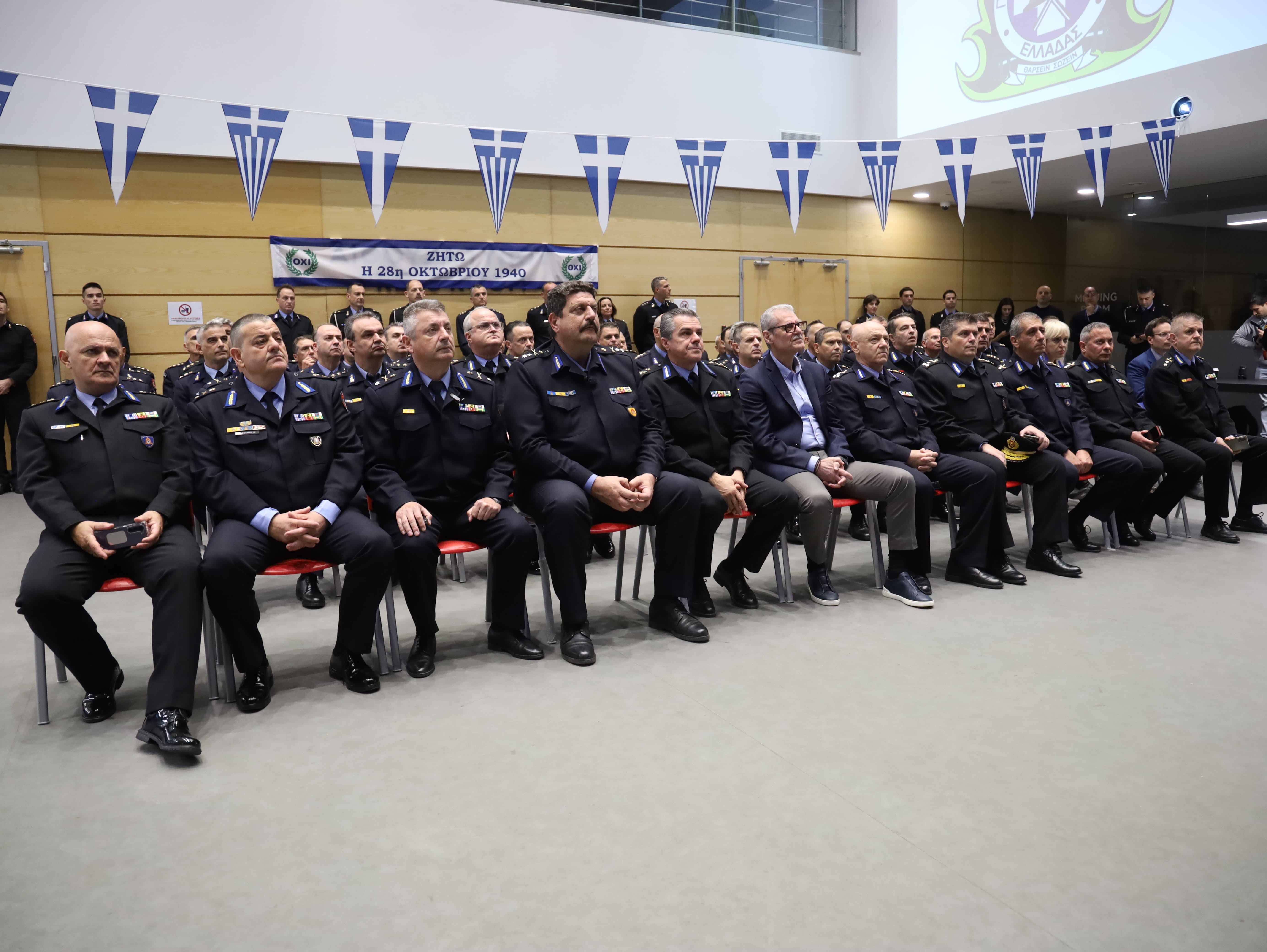 Παρουσία του Υπουργού Κλιματικής Κρίσης και Πολιτικής Προστασίας, Ευάγγελου Τουρνά, ο εορτασμός της Εθνικής Επετείου της 28ης Οκτωβρίου στο Υπουργείο