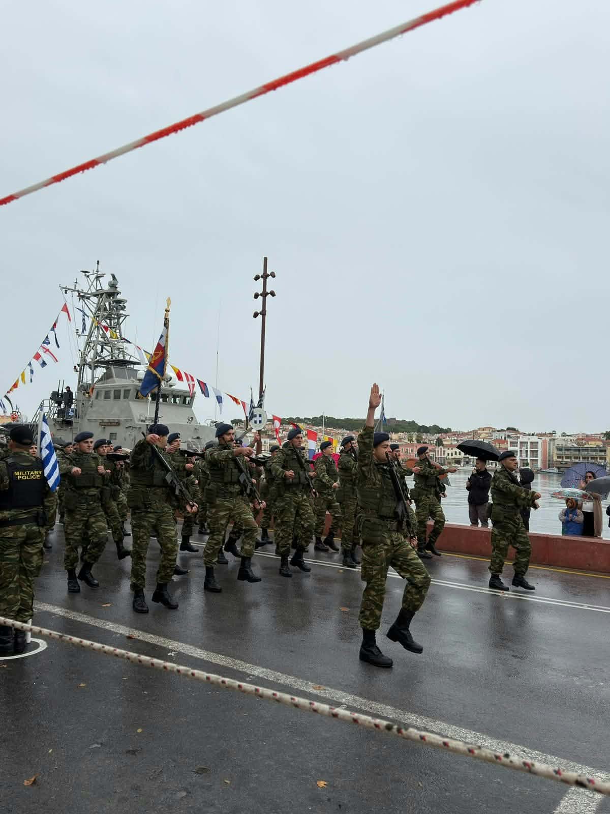 Ο Γενικός Γραμματέας Πολιτικής Προστασίας Νίκος Παπαευσταθίου εκπρόσωπος της Κυβέρνησης στις εκδηλώσεις για την Εθνική Επέτειο της 28ης Οκτωβρίου στη Μυτιλήνη